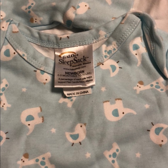 Sleep sack with long sleeve shirt and hat - Picture 2 of 3